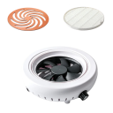 Aspirador profissional de pó para unhas 4500 rpm Aspirador potente e silencioso com filtro lavável 18,5×18,5×6 cm Plástico e metal Várias 6