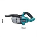 Aspiradora de mano inalámbrica 450x207 mm 18V compatible con batería Makita 4,0Ah Aspiradora portátil con accesorios para suelos, alfombras y pelos 6