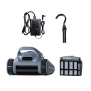 Aspiradora robótica para piscina 200 m² Limpiador automático inalámbrico de paredes y fondo 3,5 l filtro 250 μm batería 7800 mAh hasta 2,5 h de funcionamiento 6