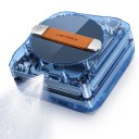 Aspirateur robot pour fenêtres Double pulvérisation d'eau Aspiration 3000 Pa Capteur laser Application et télécommande Noir Pour la maison 3