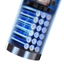 Aspirator fără fir CENRR pentru mașină 240x200x70 mm 90W 7,4V filtru HEPA baterie litiu-ion Aspirație umedă și uscată >6 duze putere mare 210000PA 5