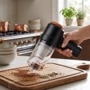 Aspirator manual fără fir pentru mașină 2 în 1 Aspirare și suflare 17 x 12,5 x 8,5 cm ABS Filtru lavabil Încărcare USB Negru Pentru mașină și acasă 6