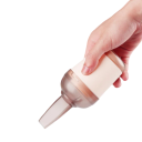 Aspirator mini de bir 106x66x55 mm USB încărcabil roz curățător manual pentru firimituri și praf Aspirator portabil puternic cu perie 500mAh 4