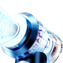 Aspirator mini fără fir SZUK 19,5x6,8x19,5 cm 100W 11,1V 2000mAh*3 Filtru HEPA Încărcare Tip-C 15kPa putere de aspirație Aspirator portabil manual albastru 4