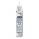Aspirator nazal electric pentru copii 3 niveluri de aspirație 63 kPa Baterie 700 mAh USB-C 3 duze Melodii și lumină Alb Pentru sugari și copii mici 1