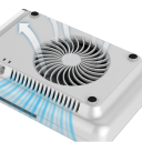 Aspirator profesional pentru unghii cu viteză ajustabilă și aspirație de 360° Model wireless gri cu filtru și baterie reîncărcabilă 4h funcționare Manichiură 3