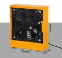 Aspiratore di fumi di saldatura 30W ventilatore compatto 16 × 13,5 × 5 cm con filtro a carboni attivi per l'aspirazione del fumo durante la saldatura 4