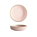 Assiette avec bord doré 4