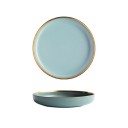 Assiette avec bord doré 15