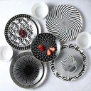Assiette en céramique avec ornements 6 pcs 2