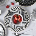 Assiette en céramique avec ornements 6 pcs 3