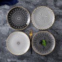 Assiette en céramique avec ornements 6 pcs 4