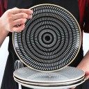 Assiette en céramique avec ornements 6 pcs 5