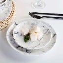 Assiette en céramique marbrée 2