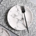 Assiette en céramique marbrée 6