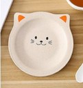 Assiette en plastique chat 8