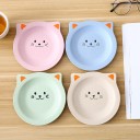 Assiette en plastique chat 1