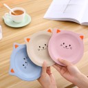 Assiette en plastique chat 2