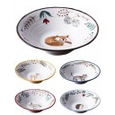 Assiette peinte avec des animaux 2