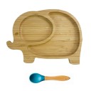 Assiette pour enfant avec cuillère éléphant 2
