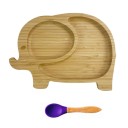 Assiette pour enfant avec cuillère éléphant 6