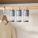 Assorbitore di umidità per armadio 6 x 13,3 cm Deumidificatore grigio con gancio Ricarica sostituibile con compresse aromatiche Contro muffa e odori 7