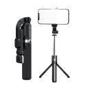 Asta selfie Bluetooth portatile con luce e treppiede 103 cm Supporto retrattile per telefono 7,2–9,2 cm Telecomando iOS Android 6