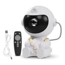 Astronaut Star Projector with Rocket Nebula and Star Projection Remote Control Rotating Head 360° 13 cm White Room Decoration 1