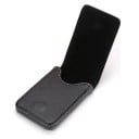 Astuccio da viaggio per documenti e carte con coperchio a ribalta in PU pelle e metallo Bordo cucito Dimensioni 10,3 x 6,5 x 1,8 cm Da tasca 4