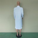 Asymmetrical Shirt Dress 4