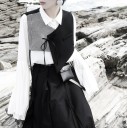 Asymmetrisch vest voor dames P2038 1