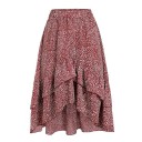 Asymmetrische damesrok met ruches 6