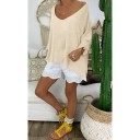 Asymmetrische top voor dames met ronde halslijn 1