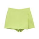Asymmetrische vintage shorts voor dames met hoge taille en rits aan de zijkant Elegante korte shorts in retro-snit voor zomer en vrije tijd 9