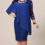 Asymmetrisches Kleid mit Spitze 1