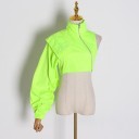 Asymmetrisk crop top för kvinnor P1936 4