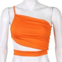 Asymmetrisk crop top til kvinder A1094 2