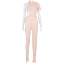 Asymmetrisk damejumpsuit med blottet skulder 2