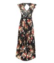 Asymmetrisk damekjole med blomster J1075 8