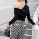 Asymmetrisk off-shoulder top til kvinder 3
