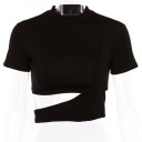Asymmetrisk sexet top til kvinder 7
