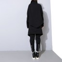 Asymmetrisk sweatshirt til kvinder med høj krave 4