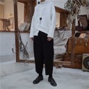Asymmetrisk sweatshirt til kvinder med opretstående krave 2