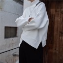 Asymmetrisk sweatshirt til kvinder med opretstående krave 4