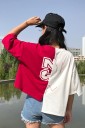Asymmetrisk T-shirt til kvinder A987 4