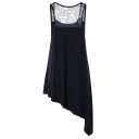 Asymmetrisk tanktop med kranium til kvinder 4