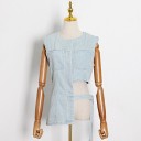 Asymmetrisk vest til kvinder P2145 1