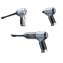 Ασύρματη Χειροκίνητη Σκούπα 120W 15000Pa 2×2000mAh USB Φόρτιση Σιωπηλή 52dB Φορητός Καθαριστής Αυτοκινήτου και Σπιτιού με 6 Αξεσουάρ Ασημί 4