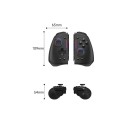 Ασύρματο διαχωρισμένο χειριστήριο KS42-1 για Switch/OLED με RGB φως, δονήσεις, Turbo λειτουργία και επιλογή χρωμάτων συμπεριλαμβανομένου 9
