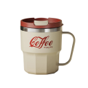 Återförslutbar termosmugg för kaffe med lock och glidöppning 400 ml dubbelskiktad rostfritt stål 12 × 11 cm för resor 2
